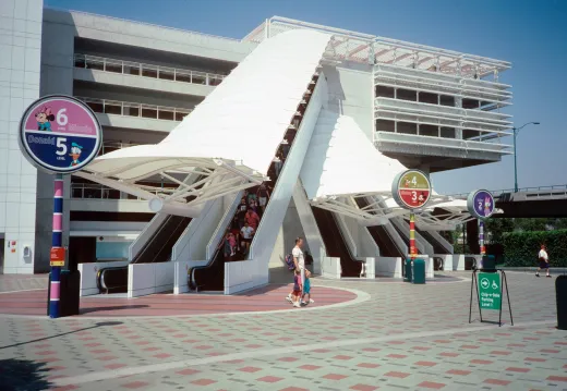 Disneyland Parking Structure Escalator Canopies