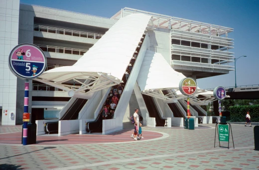 Disneyland Parking Structure Escalator Canopies