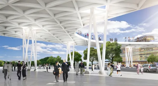 Wuxi Pedestrian Bridge and Platform