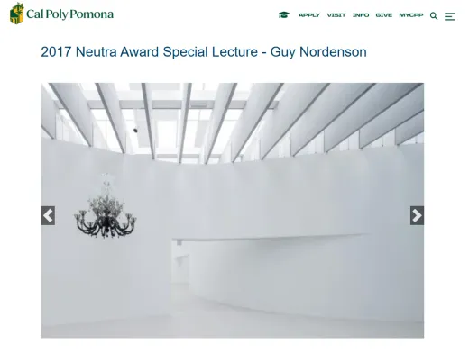Guy Nordenson receives 2017 Neutra Award from Cal Poly