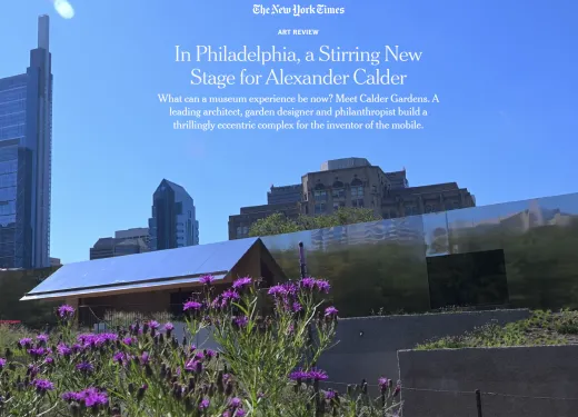 Calder Gardens is open to the public, read the NYT feature here