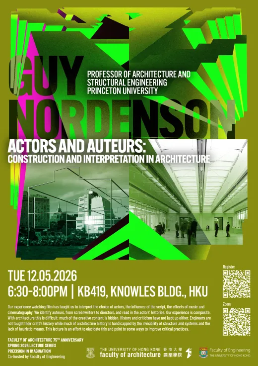 Guy Nordenson to lecture at Hong Kong University