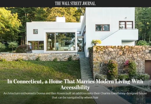 Kent Residence Addition featured in Wall Street Journal