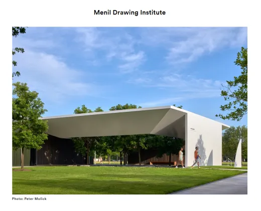 Menil Drawing Institute opens