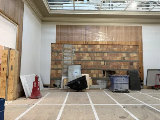TMA shares sneak peek of gallery reinstallation project under construction