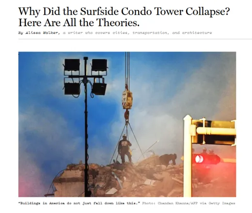 Guy Nordenson interviewed for Surfside Tower collapse